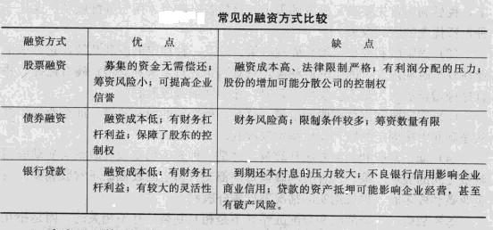融资形式过于单一的缺点