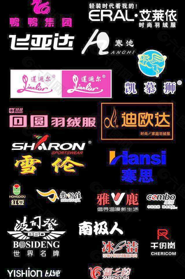 羽绒服商标图案种类及其设计内涵