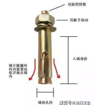 金属膨胀螺丝安装详解，观看安装视频教程