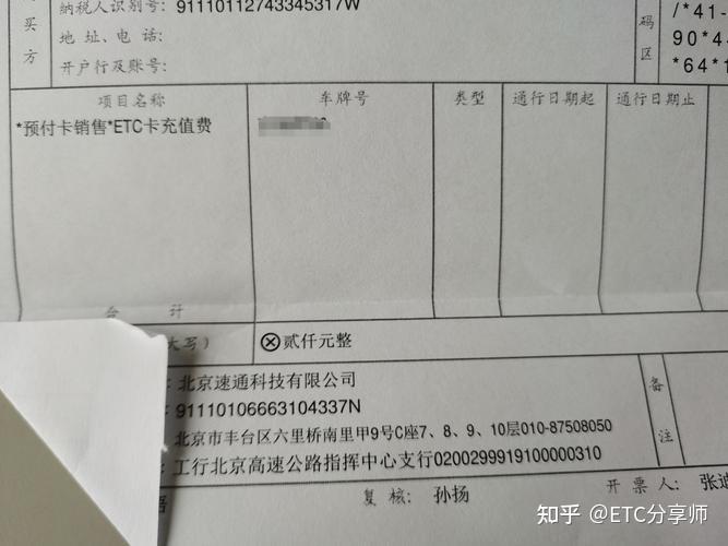 鲁通卡ETC卡发票详解，便捷出行与财务管理的完美结合